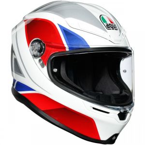 AGV K6 Hyphen White / Red / Blue Helmet