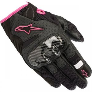 מוטו ישראל כפפות לאופנוע ALPINESTARS Stella SMX-1 Air V2 Lady Black / Fuchsia Gloves