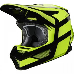 מוטו ישראל קסדות שטח Fox V2 Hayl 2020 Junior Fluorescent Yellow